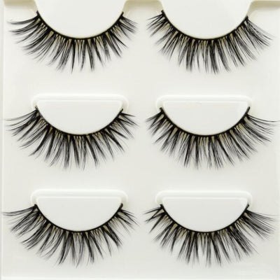 3 pairs /set 3D False Eyelashes Messy Cross Thick Natural Fake Eye Lashes Professional Makeup Tips Bigeye Long False Eye Lashes