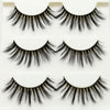 3 pairs /set 3D False Eyelashes Messy Cross Thick Natural Fake Eye Lashes Professional Makeup Tips Bigeye Long False Eye Lashes