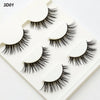 3 pairs /set 3D False Eyelashes Messy Cross Thick Natural Fake Eye Lashes Professional Makeup Bigeye Long False Eye Lashes 3D01